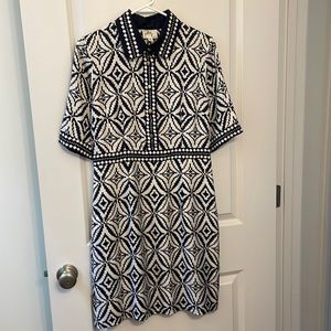 Milly of New York silk shirt dress, Size 8.